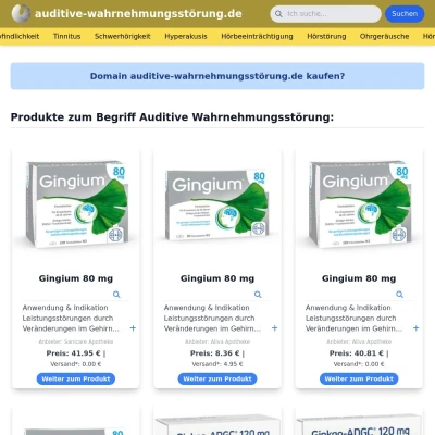 Screenshot auditive-wahrnehmungsstörung.de