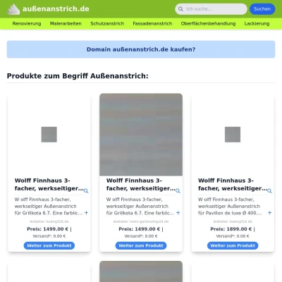 Screenshot außenanstrich.de