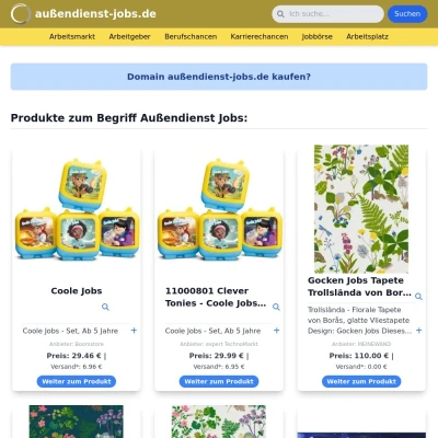 Screenshot außendienst-jobs.de