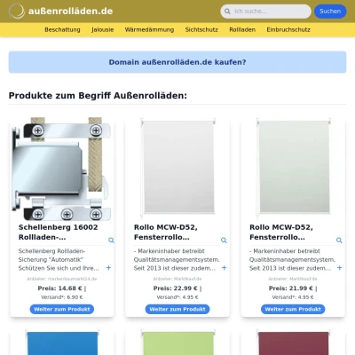 Screenshot außenrolläden.de