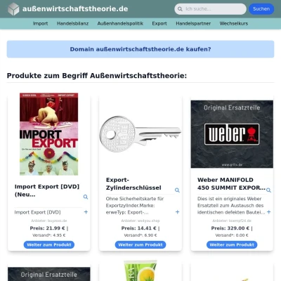 Screenshot außenwirtschaftstheorie.de