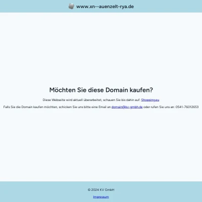 Screenshot außenzelt.de