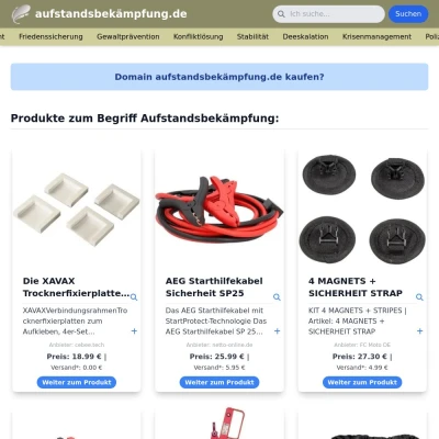 Screenshot aufstandsbekämpfung.de