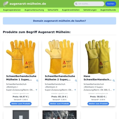 Screenshot augenarzt-mülheim.de