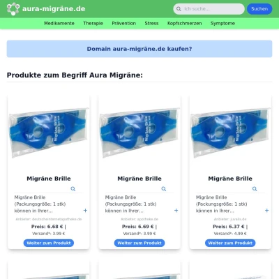 Screenshot aura-migräne.de
