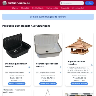 Screenshot ausführungen.de
