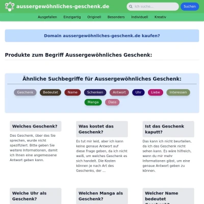 Screenshot aussergewöhnliches-geschenk.de