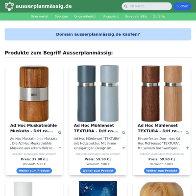 Screenshot ausserplanmässig.de