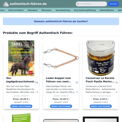 Screenshot authentisch-führen.de