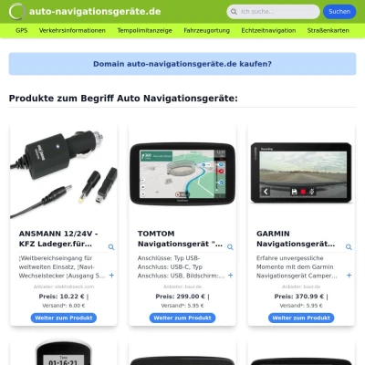 Screenshot auto-navigationsgeräte.de
