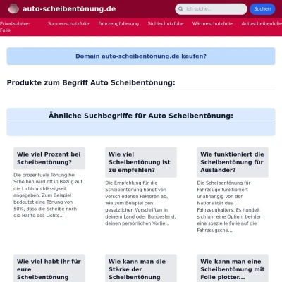 Screenshot auto-scheibentönung.de