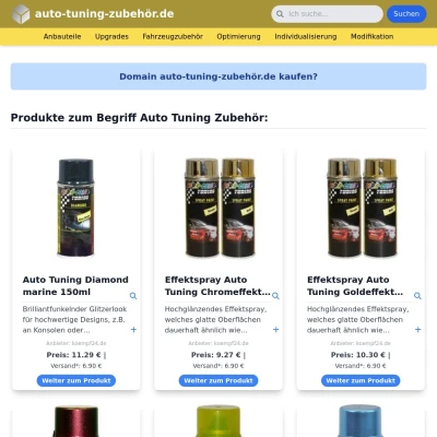 Screenshot auto-tuning-zubehör.de