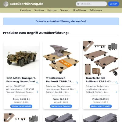 Screenshot autoüberführung.de