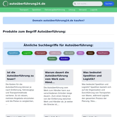 Screenshot autoüberführung24.de