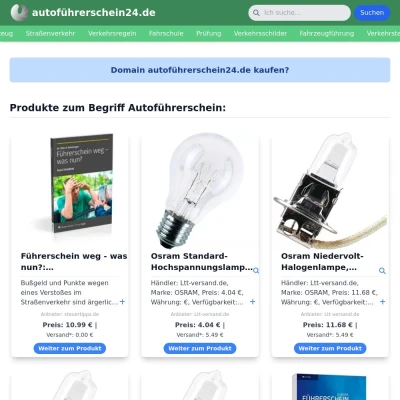 Screenshot autoführerschein24.de