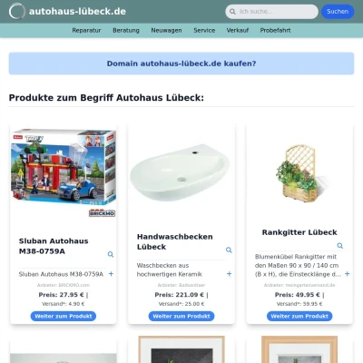 Screenshot autohaus-lübeck.de