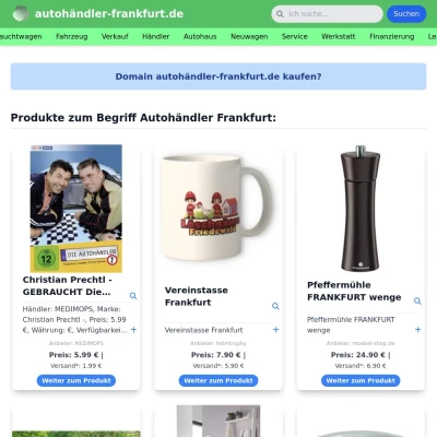 Screenshot autohändler-frankfurt.de