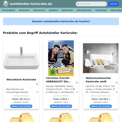 Screenshot autohändler-karlsruhe.de