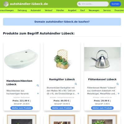 Screenshot autohändler-lübeck.de