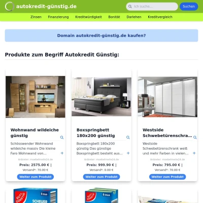 Screenshot autokredit-günstig.de