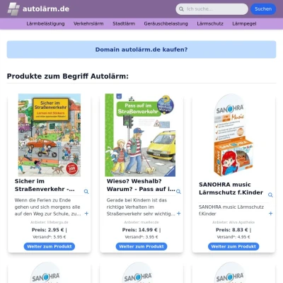 Screenshot autolärm.de