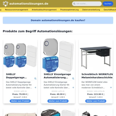 Screenshot automationslösungen.de