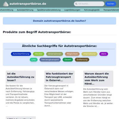 Screenshot autotransportbörse.de