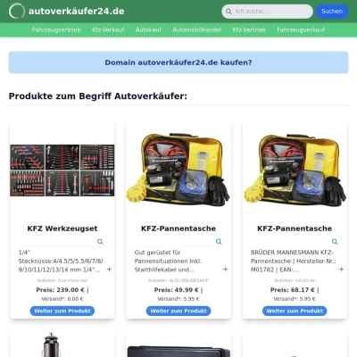 Screenshot autoverkäufer24.de