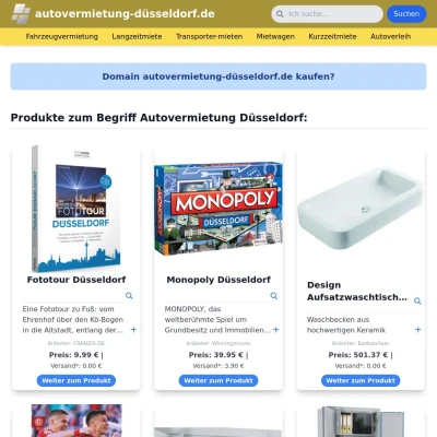 Screenshot autovermietung-düsseldorf.de