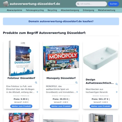 Screenshot autoverwertung-düsseldorf.de