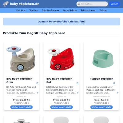 Screenshot baby-töpfchen.de