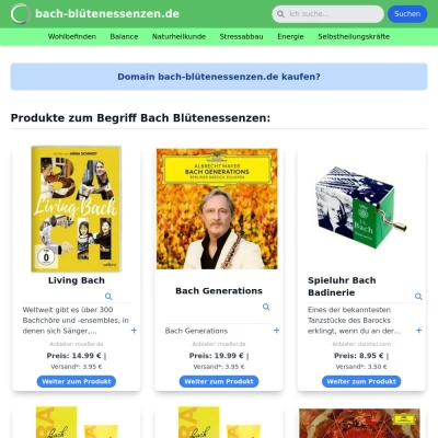 Screenshot bach-blütenessenzen.de