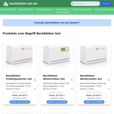 Screenshot bachblüten-set.de