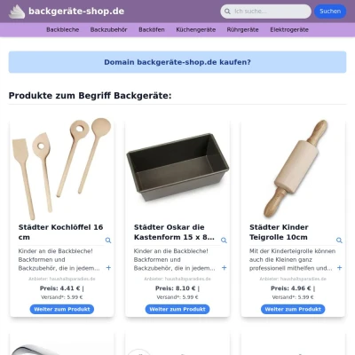 Screenshot backgeräte-shop.de