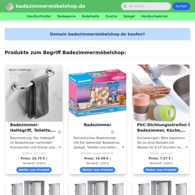 Screenshot badezimmermöbelshop.de