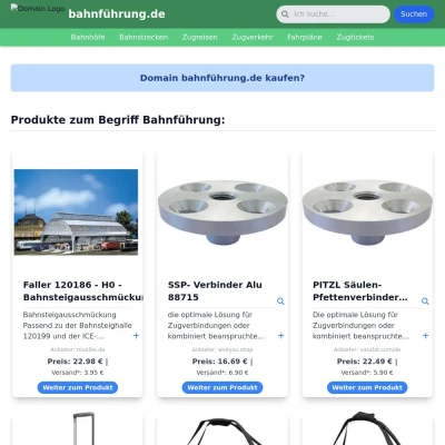 Screenshot bahnführung.de