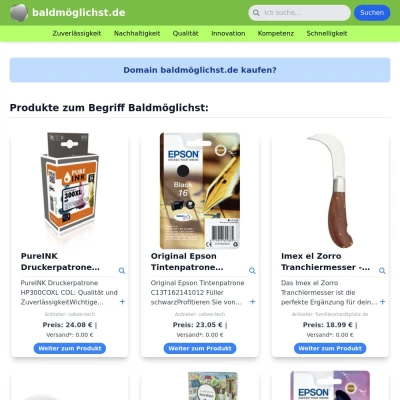 Screenshot baldmöglichst.de