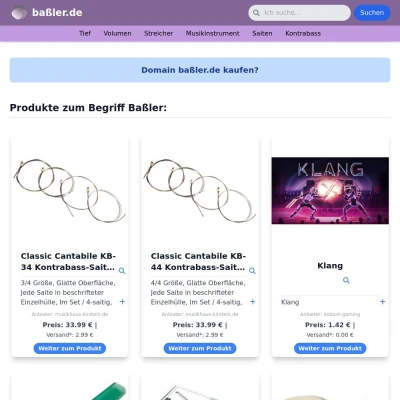 Screenshot baßler.de