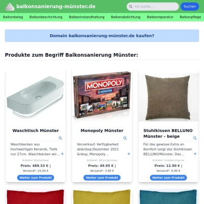 Screenshot balkonsanierung-münster.de