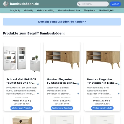 Screenshot bambusböden.de