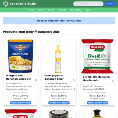 Screenshot bananen-diät.de