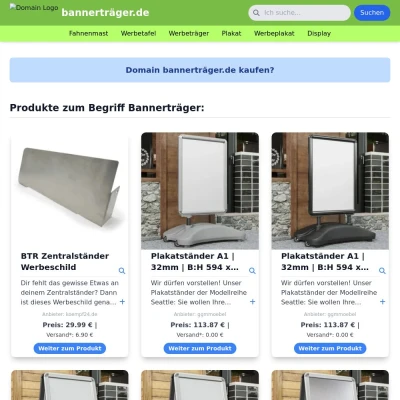 Screenshot bannerträger.de