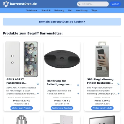 Screenshot barrenstütze.de