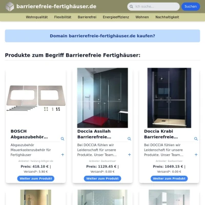 Screenshot barrierefreie-fertighäuser.de