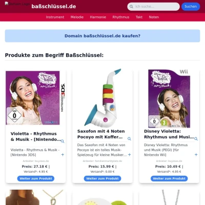 Screenshot baßschlüssel.de