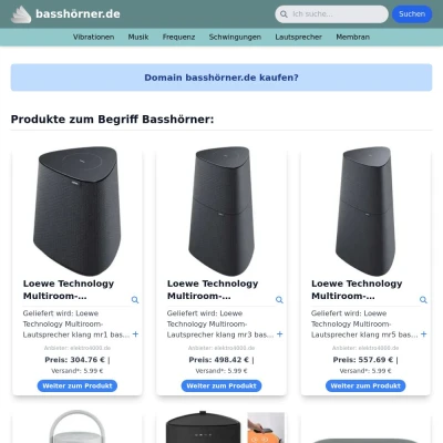 Screenshot basshörner.de