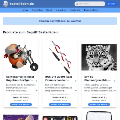 Screenshot bastelläden.de