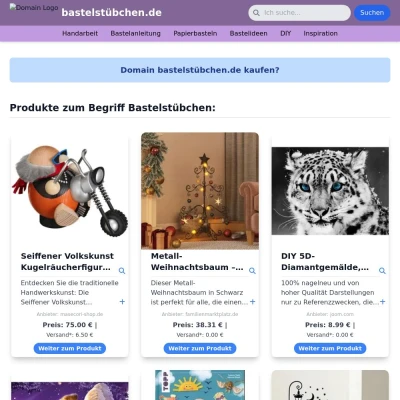 Screenshot bastelstübchen.de