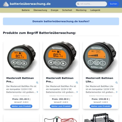 Screenshot batterieüberwachung.de