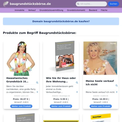 Screenshot baugrundstücksbörse.de